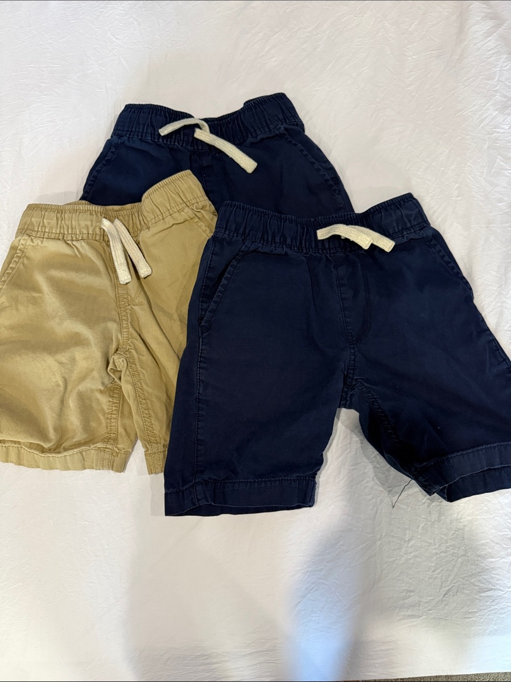 Children’s Place Kids Drawstring Pull-On Shorts - Navy & Khaki